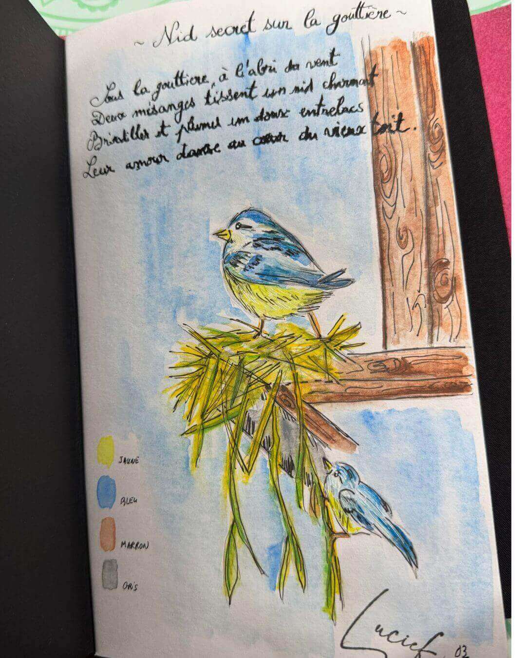 AQUARELLES ET POÉSIES : Quand les couleurs dansent avec les mots